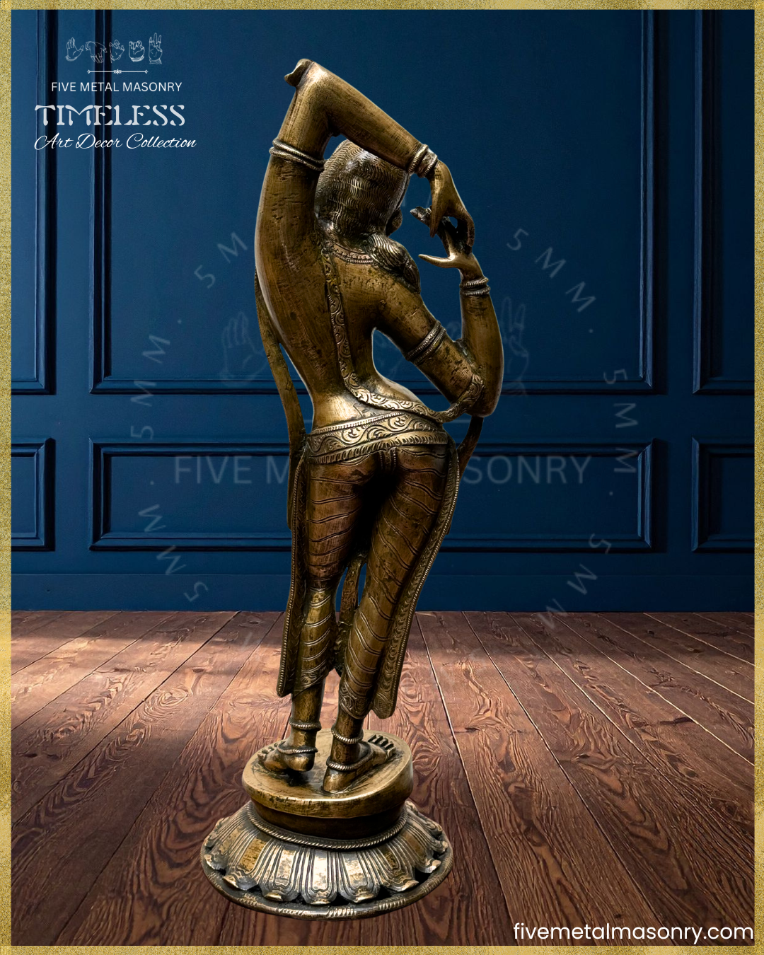 Apsara  Panchaloha Bronze Icon - 22"- Timeless Collection
