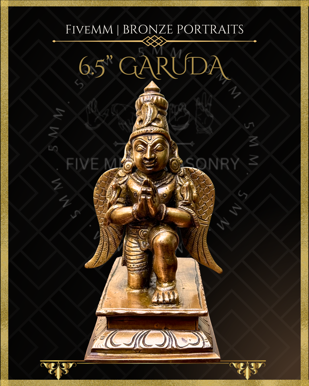 Garuda Panchaloha Bronze Icon - 6.5"