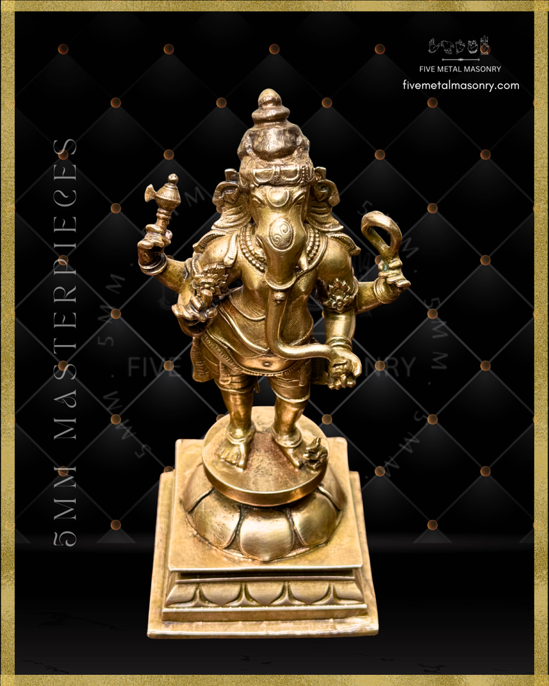 Thiruvanaikaval Ganesha  Panchaloha Bronze Icon - 6" - Masterpieces Collection