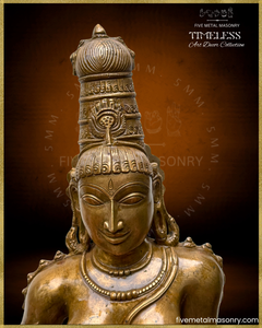 Parvati as Boga Shakti Panchaloha Bronze Icon - 21" - Timeless Collection