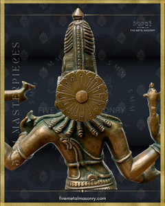 Vinadhara Dakshinamurti Shiva Panchaloha Bronze Icon - 16" - Masterpieces Collection