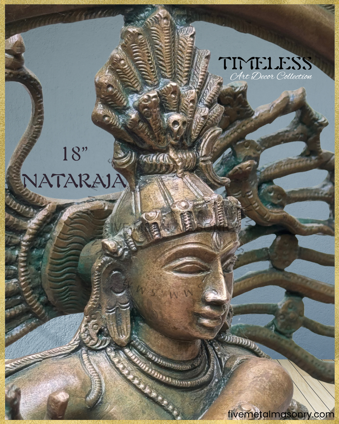 Nataraja Panchaloha Bronze Icon - 18" - Timeless Collection