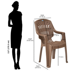 Nilkamal CHR2231 Plastic Arm Chair