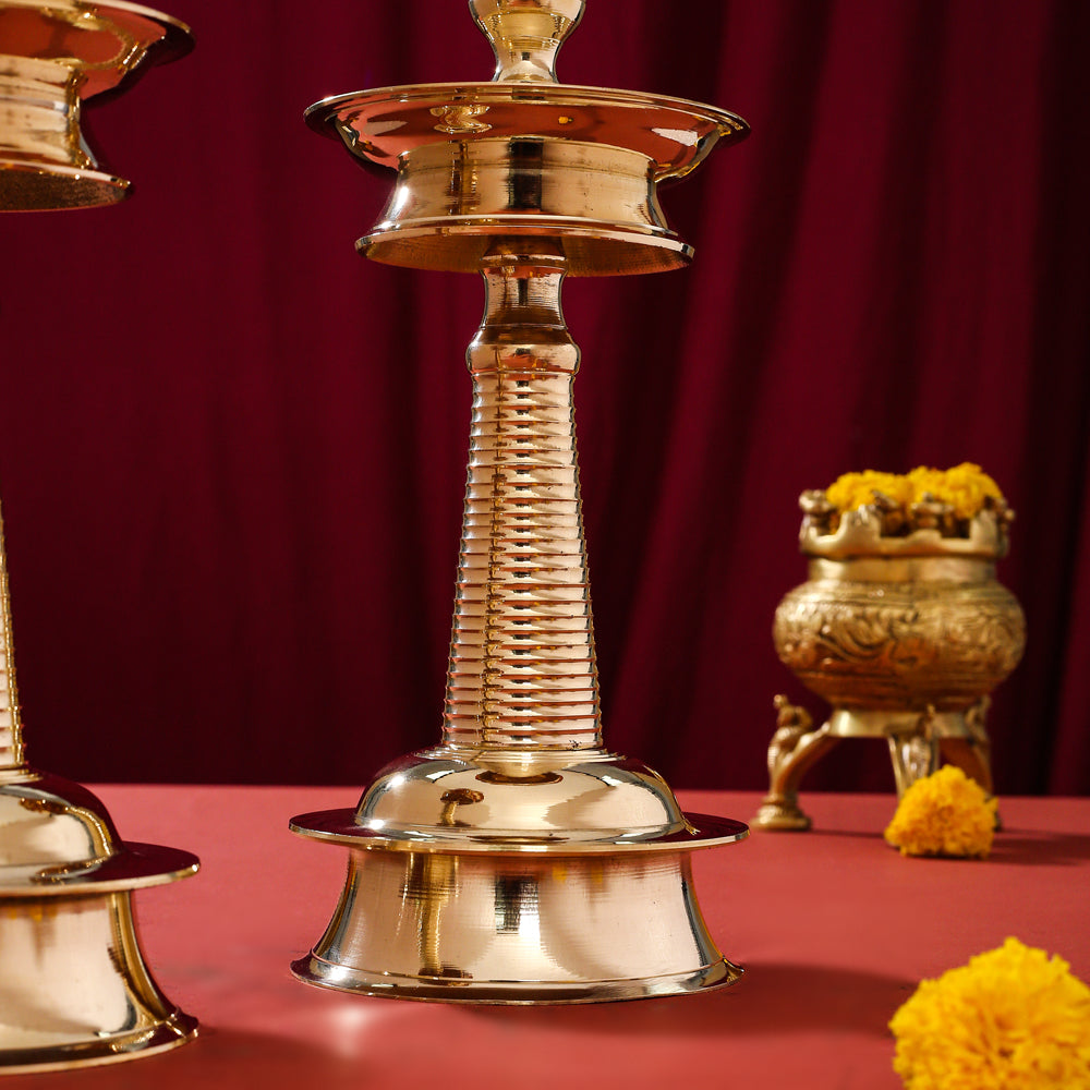 Brass Traditional Samai/Diya Pair