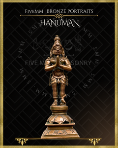 Hanuman Panchaloha Bronze Icon - 5.5"