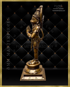 Hanuman Panchaloha Bronze Icon - 18"-  Masterpieces Collection