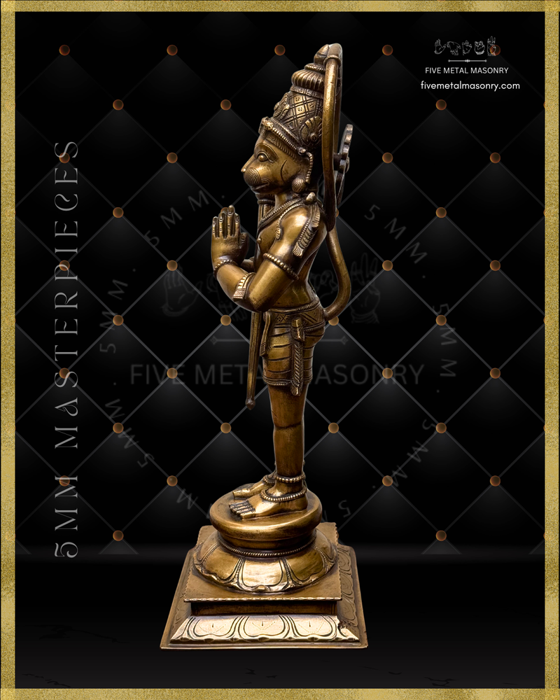 Hanuman Panchaloha Bronze Icon - 18"-  Masterpieces Collection
