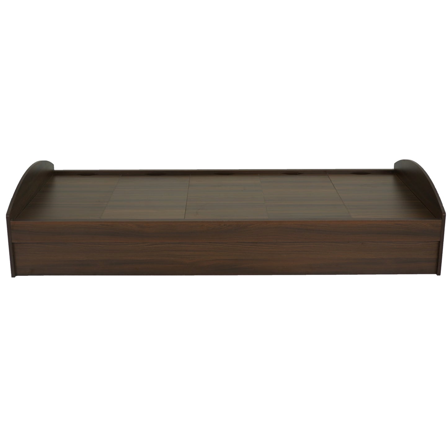 Nilkamal Addison Single Bed With Box Storage (Classic Walnut)