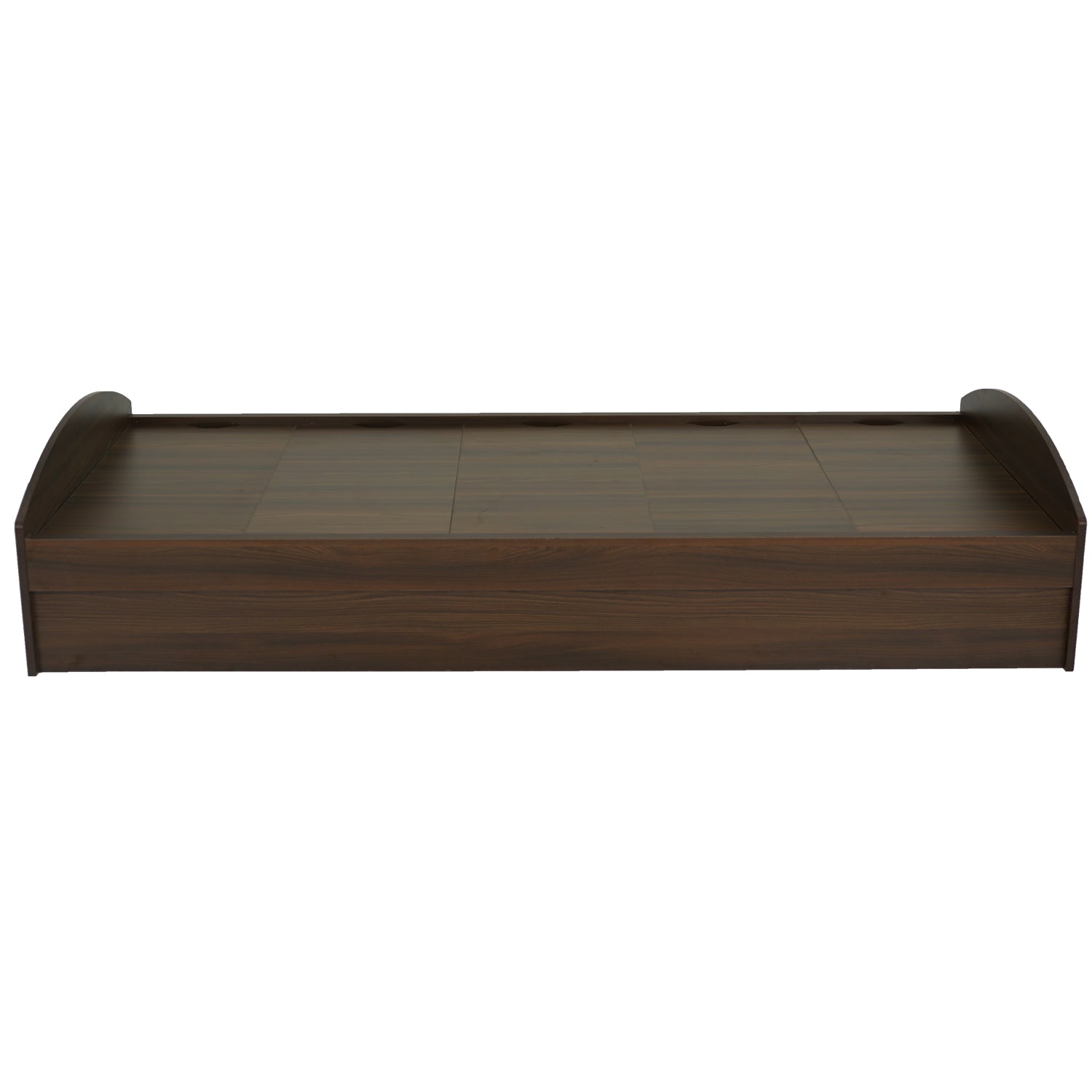 Nilkamal Addison Single Bed With Box Storage (Classic Walnut)