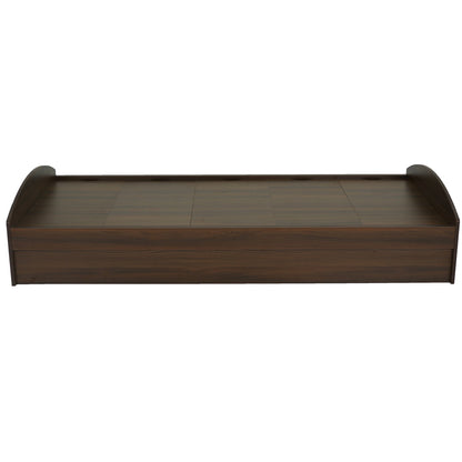Nilkamal Addison Single Bed With Box Storage (Classic Walnut)