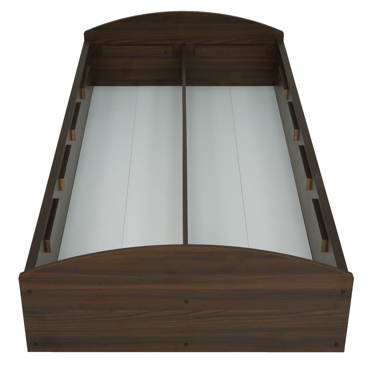 Nilkamal Addison Single Bed With Box Storage (Classic Walnut)