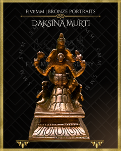 Dakshinamurti Shiva- Panchaloha Bronze Icon - 4"