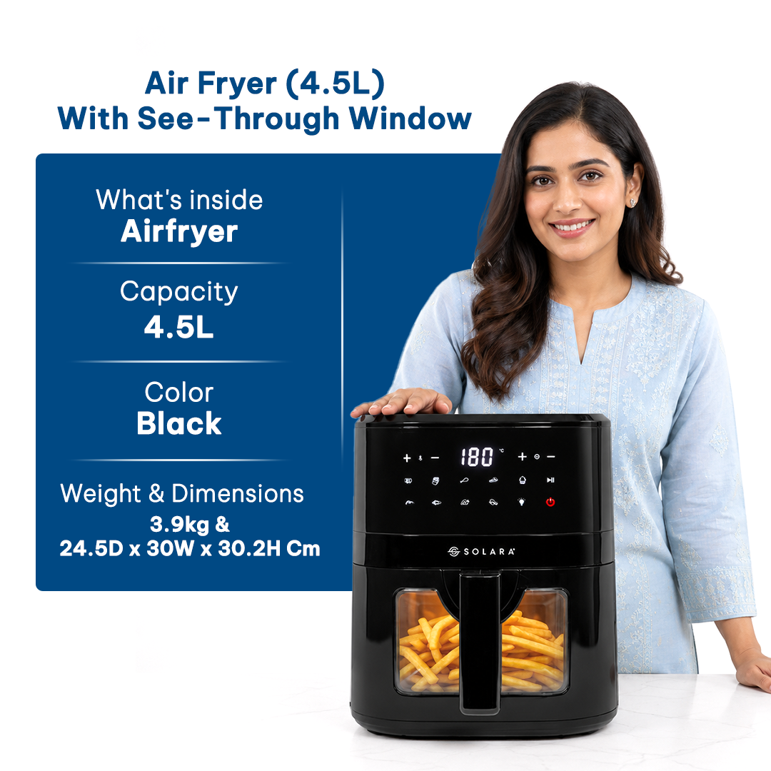 Digital Air Fryer (4.5L) - With See-Through Window