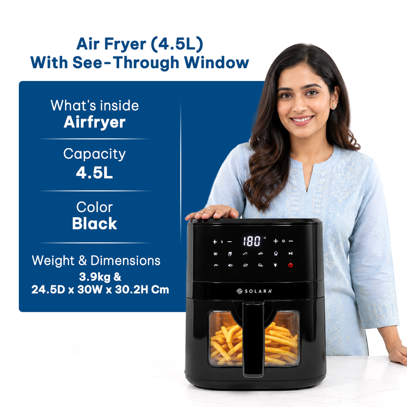 Digital Air Fryer (4.5L) - With See-Through Window
