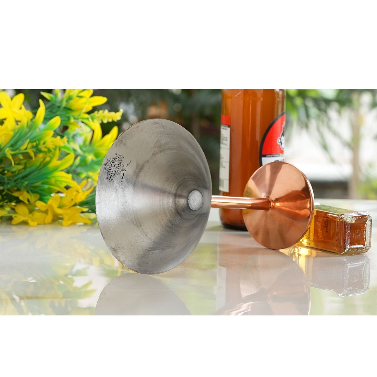 Handcrafted Pure Copper Cocktail Glass, Plain Design, A Fusion of Modern Style