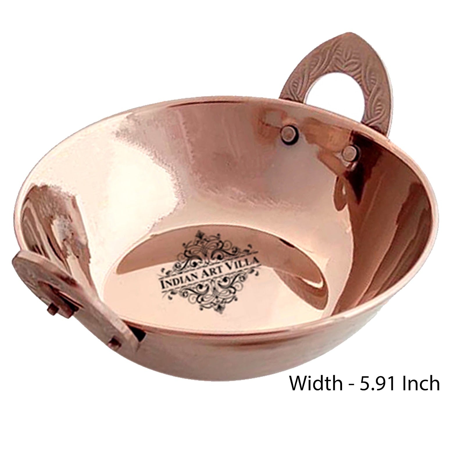 Indian Art Villa, Rose Gold Steel Tableware Gift Set, Hammered Design, 10 Pieces