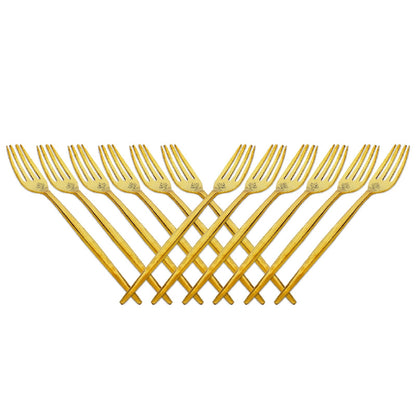 Pure Brass Fork, Shine Finish Design, Kitchenware, Decorative