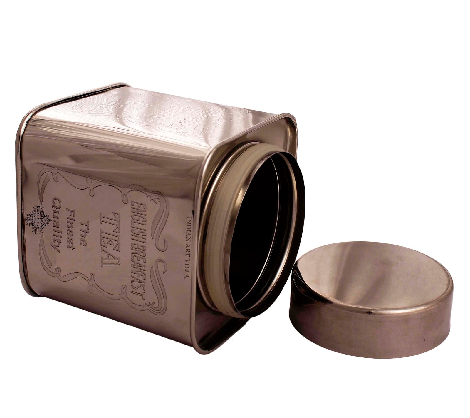 Steel Tea, Coffee & Sugar Container Set, 3 Pieces