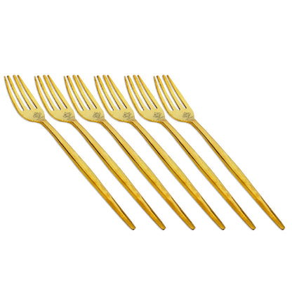 Pure Brass Fork, Shine Finish Design, Kitchenware, Decorative