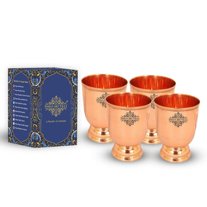 Pure Copper Goblet Glass Tumbler 450 ML