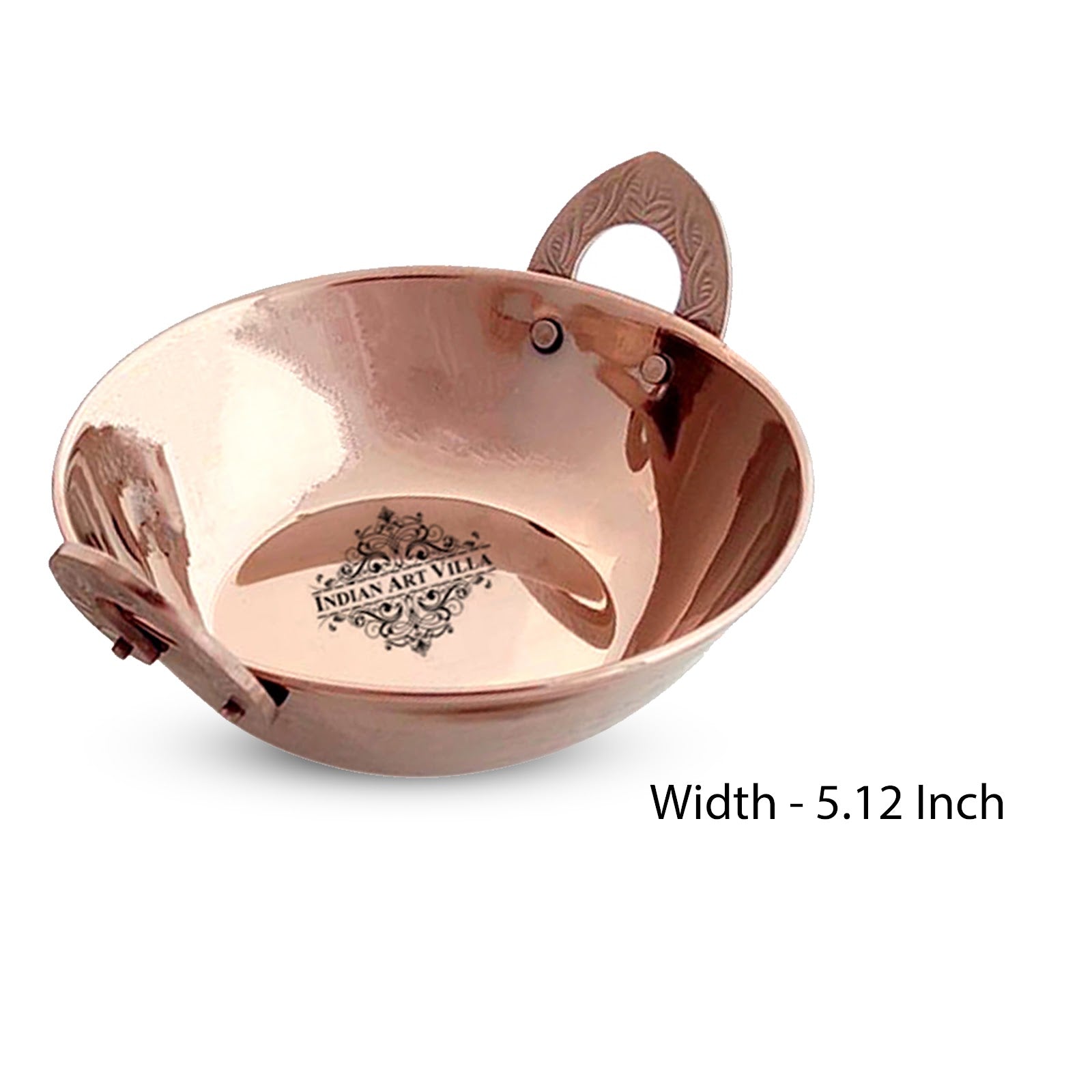 Indian Art Villa, Rose Gold Steel Tableware Gift Set, Hammered Design, 10 Pieces