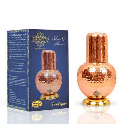 Pure Copper Surai Design Bedroom water Bottle 700 ML