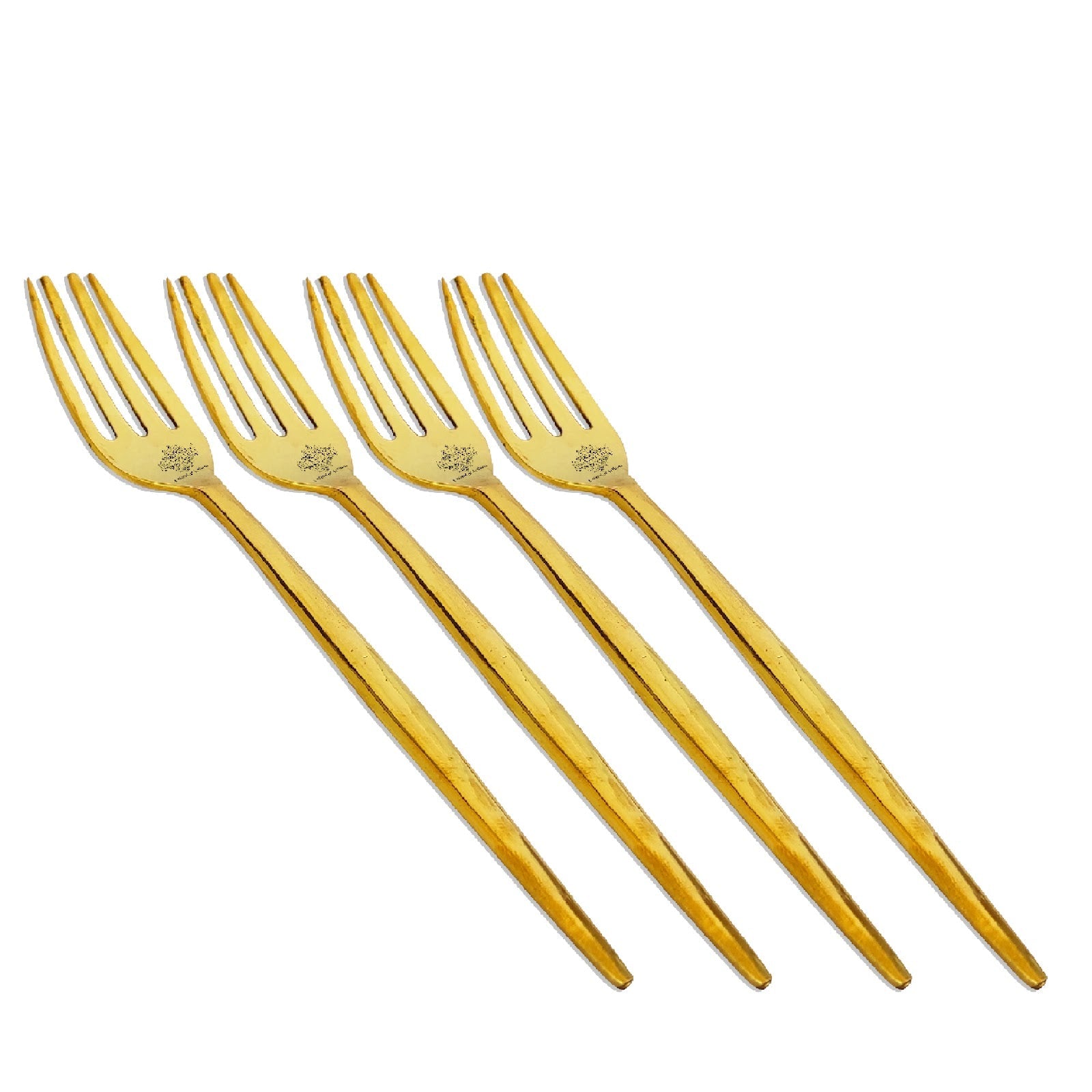 Pure Brass Fork, Shine Finish Design, Kitchenware, Decorative