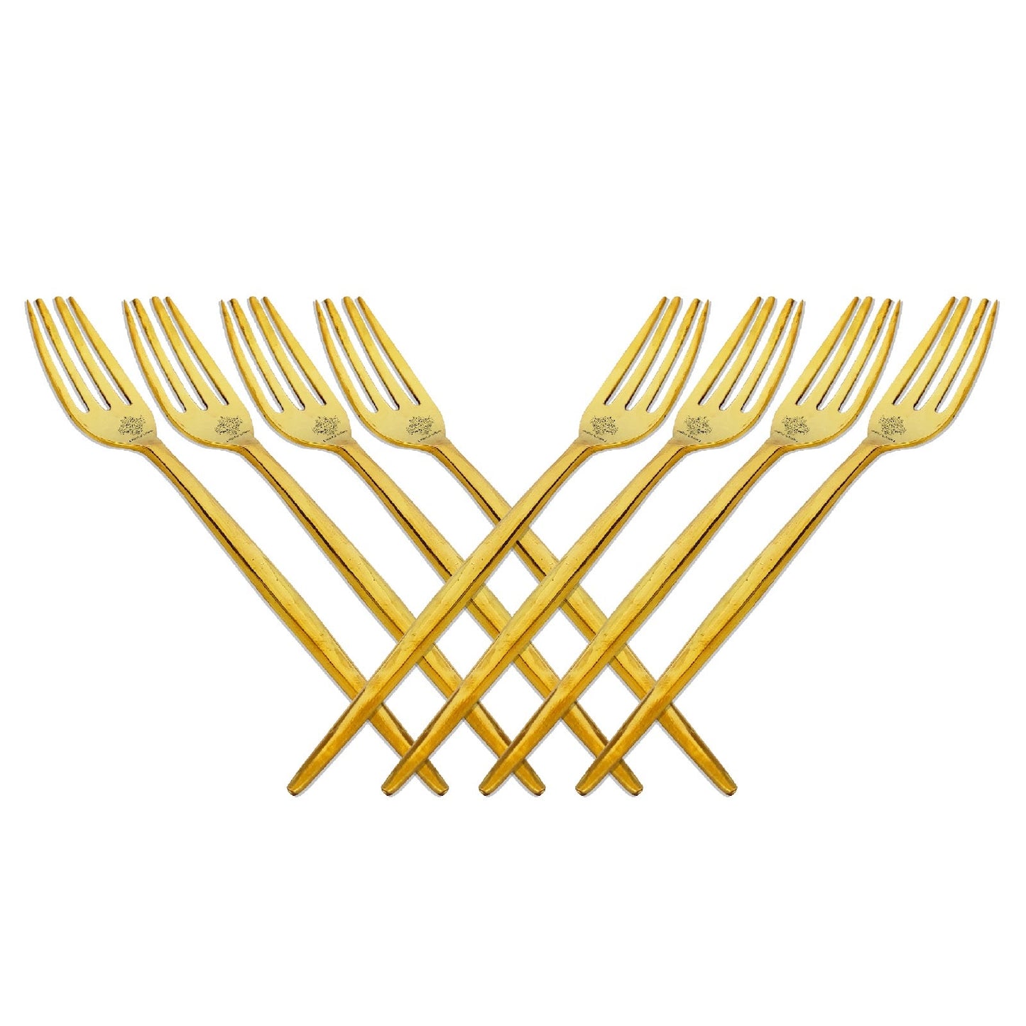 Pure Brass Fork, Shine Finish Design, Kitchenware, Decorative