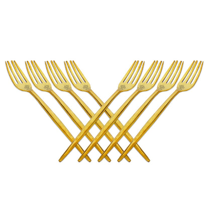 Pure Brass Fork, Shine Finish Design, Kitchenware, Decorative