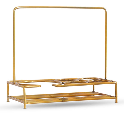 Pure Brass Kettle With 4 Glass Holding Stand