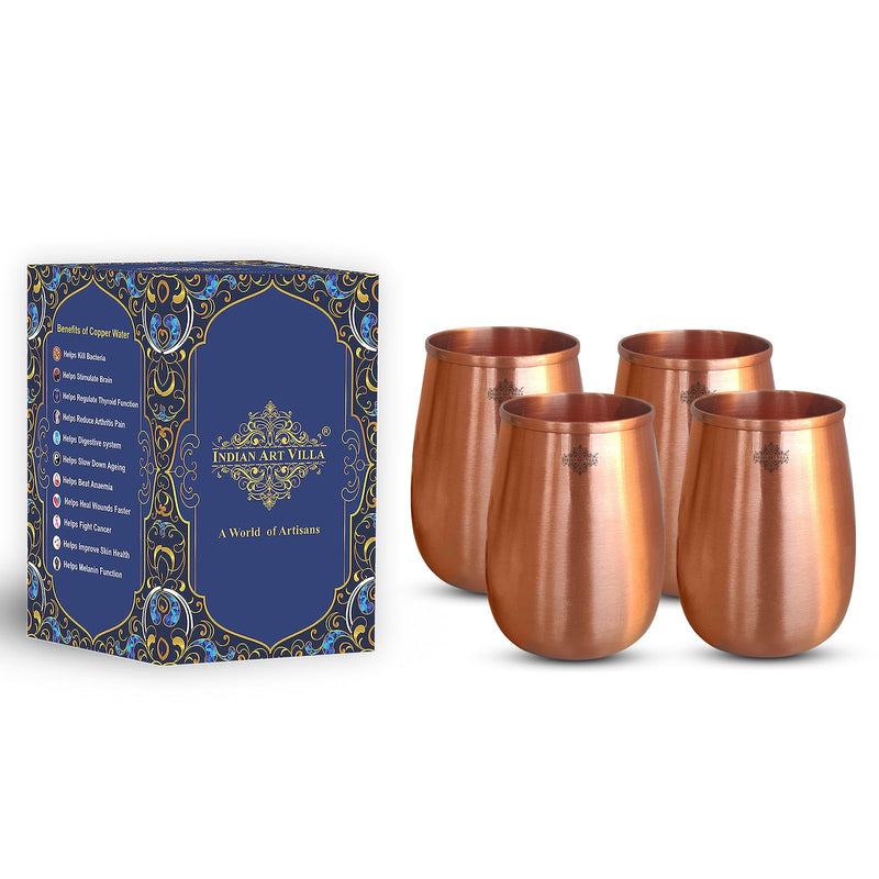 Pure Copper Dome Shape Glass 350 ML