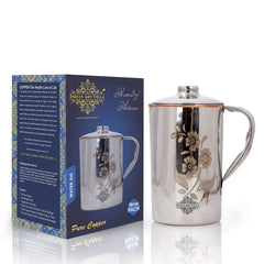 Pure Steel Copper Jug Luxury Design with Lid