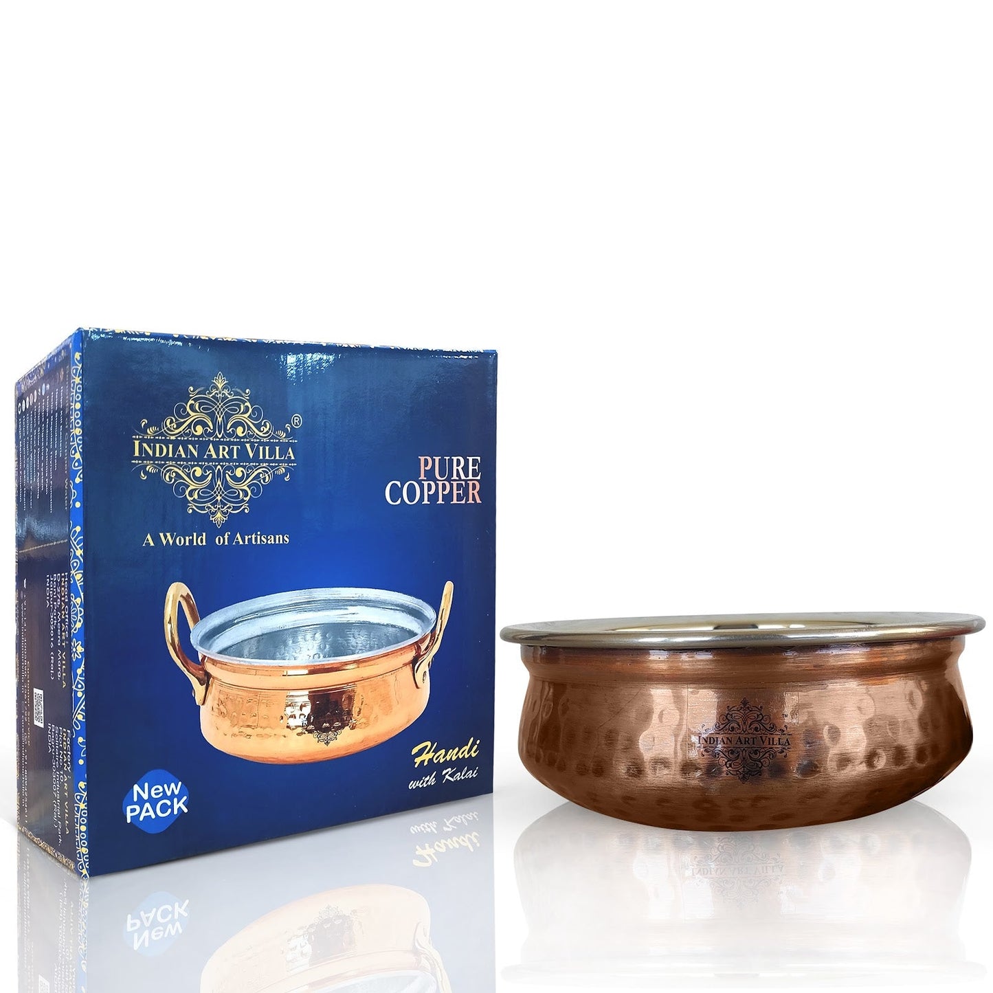 Steel Copper Serving Antique Dark Tone Handi Bowl, Serveware & Tableware