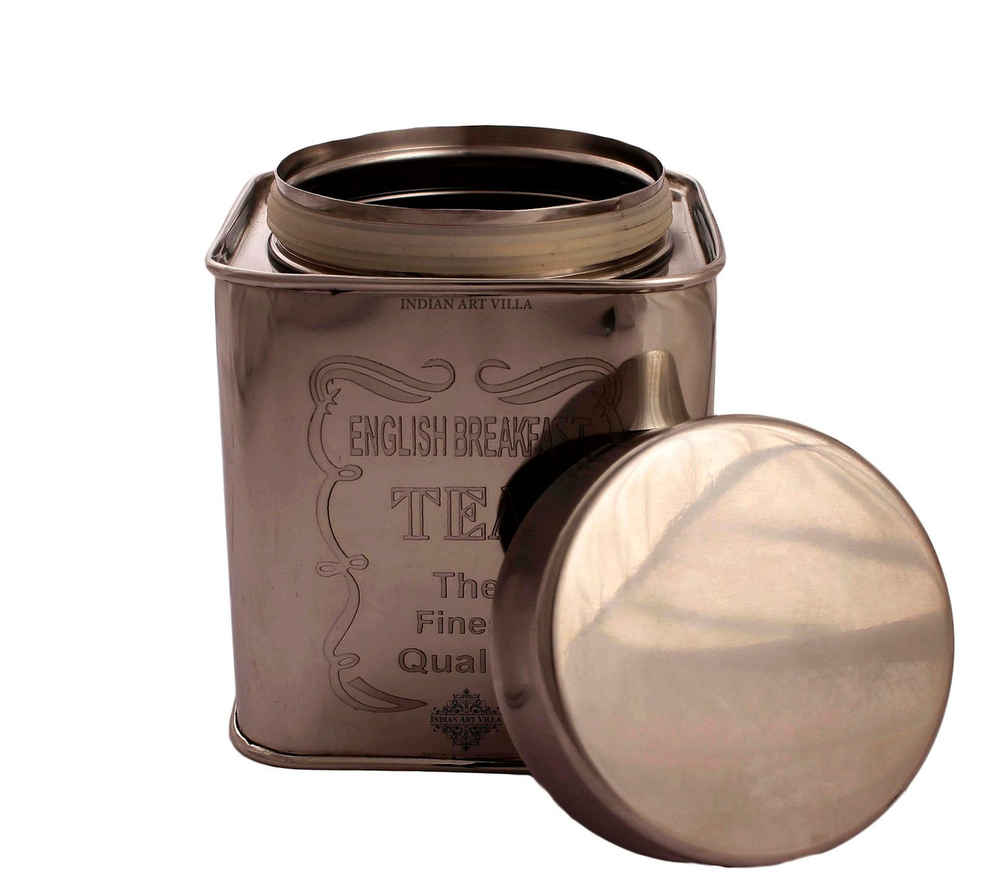 Steel Tea, Coffee & Sugar Container Set, 3 Pieces