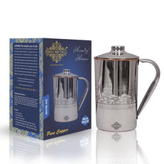 Pure Steel Copper Jug Luxury Design with Lid