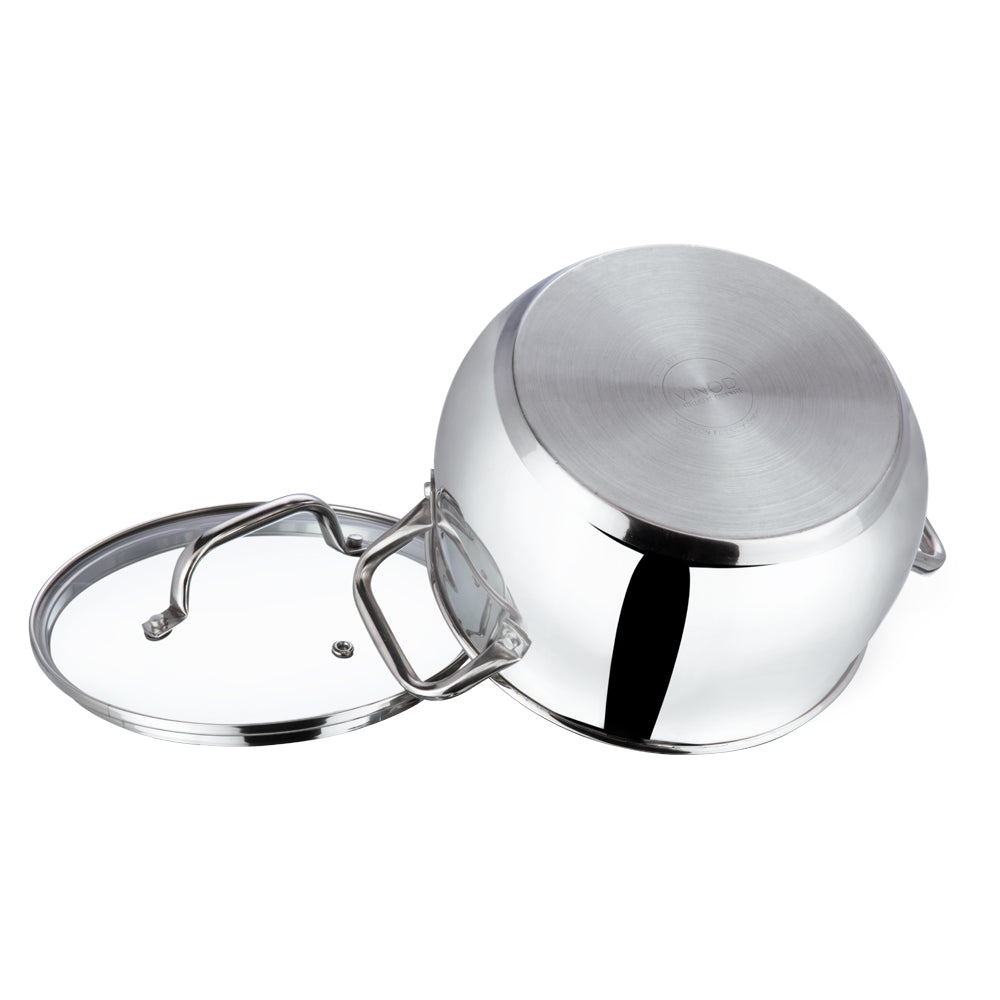 Vinod Stainless Steel Almaty Saucepot (Induction Friendly) - 6.9 L