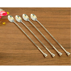 Premium Stainless Steel Bar Spoon, Teardrop Design and Shine Finish, Ideal for Mixing Drinks and Cocktails, 28.45 cm