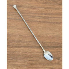 Premium Stainless Steel Bar Spoon, Teardrop Design and Shine Finish, Ideal for Mixing Drinks and Cocktails, 28.45 cm