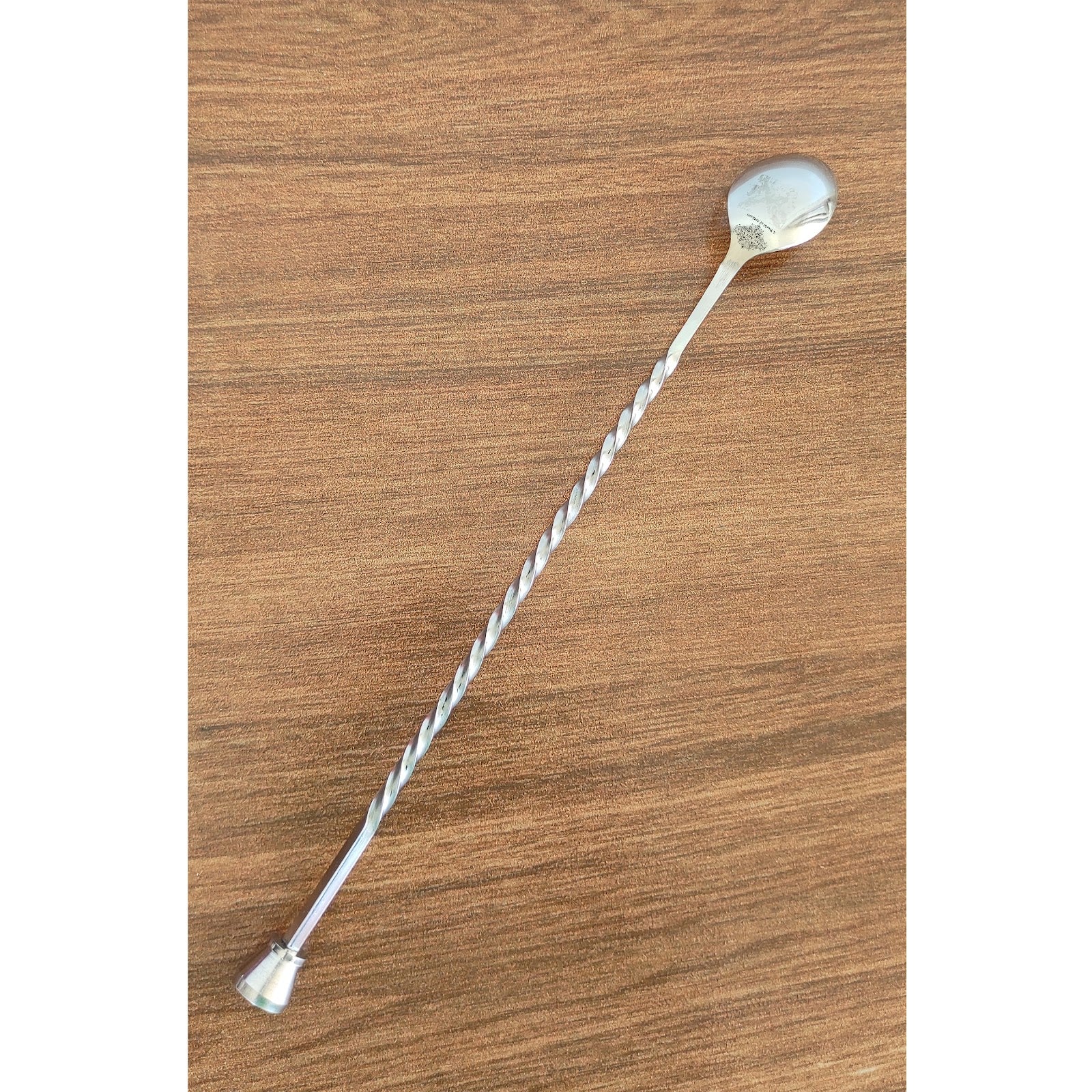 Premium Stainless Steel Bar Spoon, Teardrop Design and Shine Finish, Ideal for Mixing Drinks and Cocktails, 28.45 cm