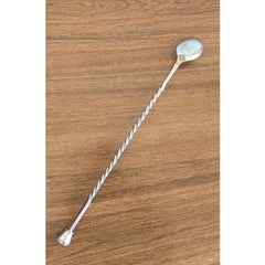 Premium Stainless Steel Bar Spoon, Teardrop Design and Shine Finish, Ideal for Mixing Drinks and Cocktails, 28.45 cm