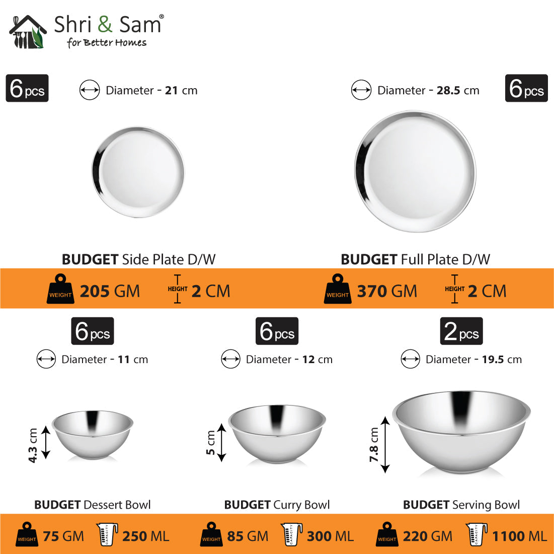 Stainless Steel Combo Akshara