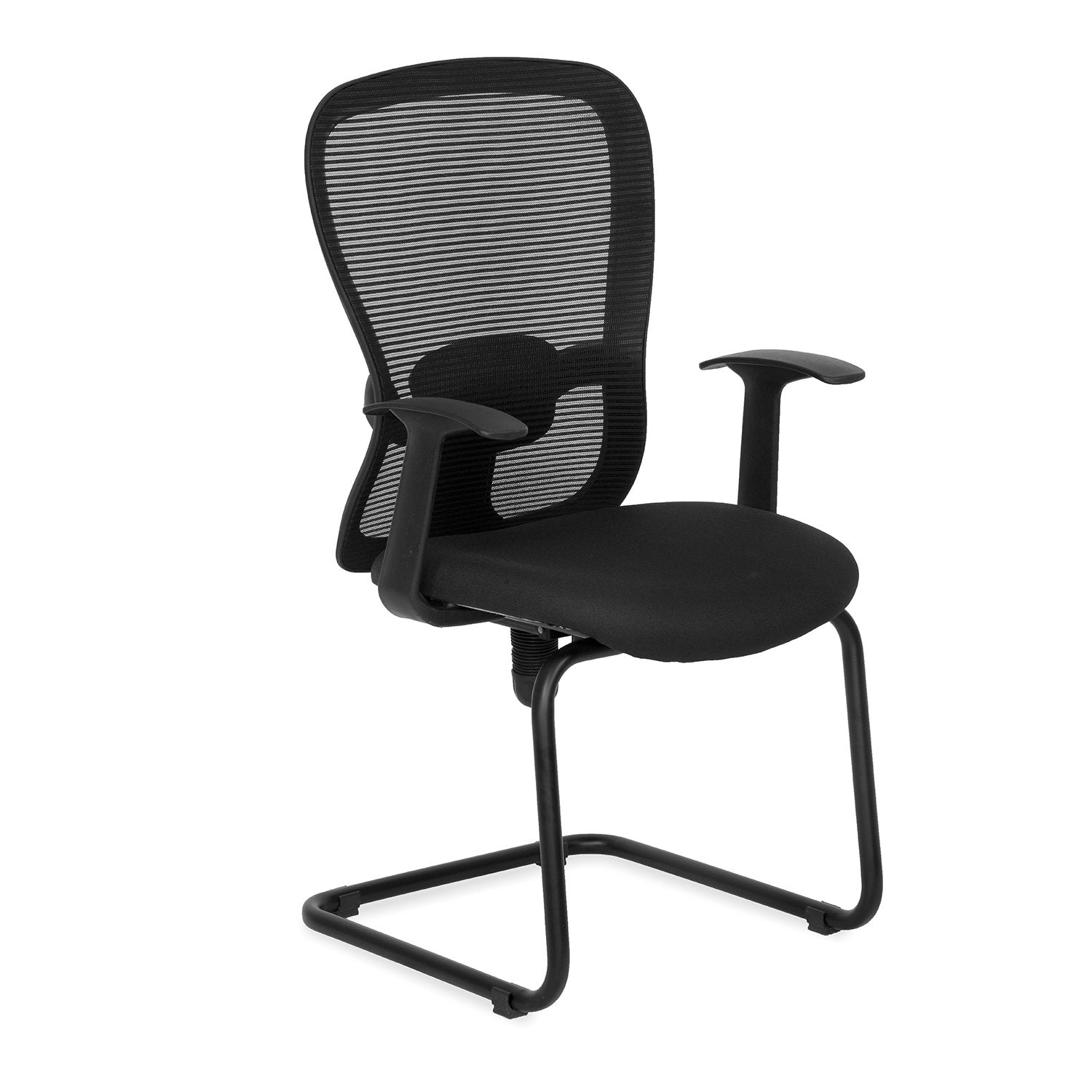 Nilkamal Alba Mid Back Visitor Chair (Black)