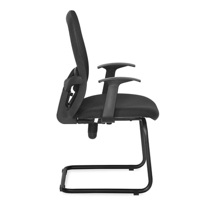 Nilkamal Alba Mid Back Visitor Chair (Black)