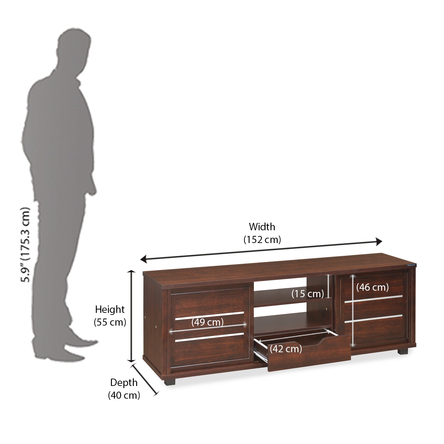 Nilkamal Alexander TV Cabinet