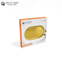 Stainless Steel 6 PCS Side Plate with Gold PVD Coating Majestic
