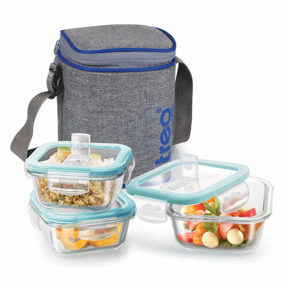 All Fresh Borosilicate Glass Tiffin (Treo by Milton)