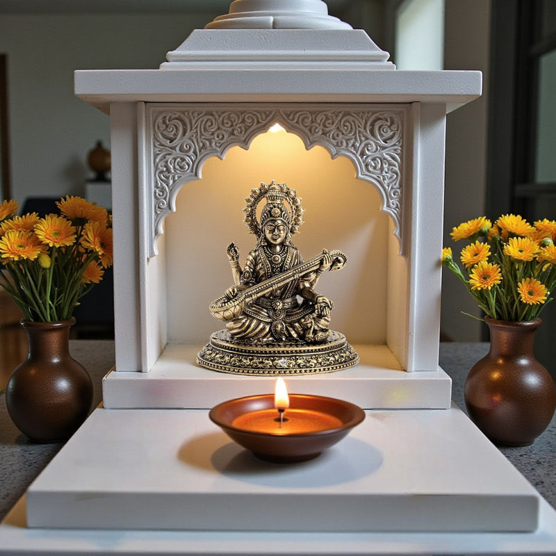 Pure Brass Goddess Saraswati ji Idol
