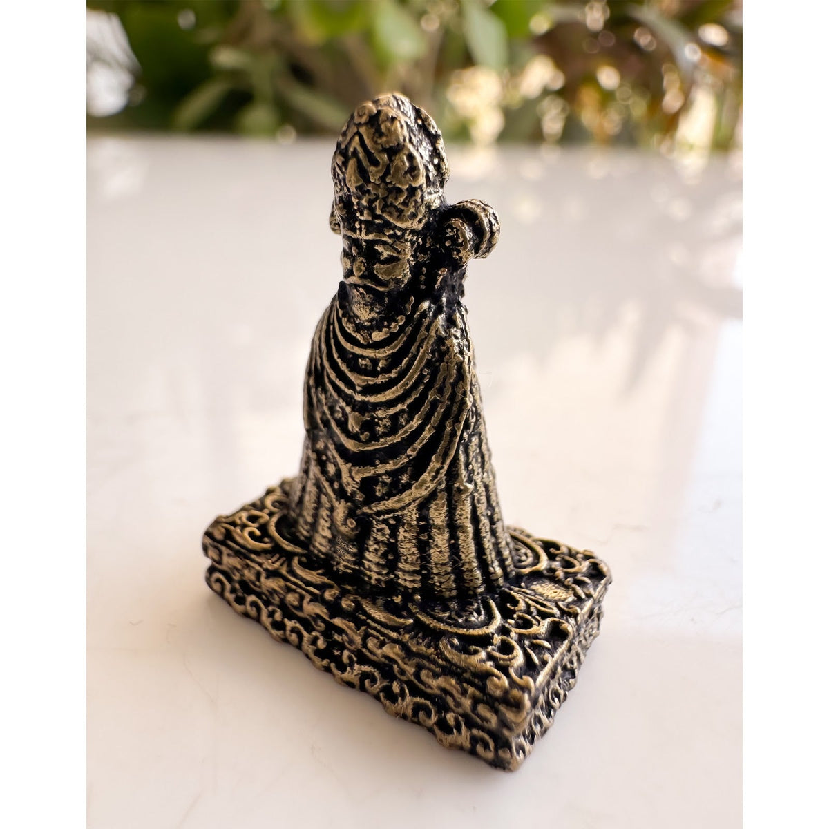Pure Brass Miniature Khatu Shyam Ji Murti - 2.54 cm
