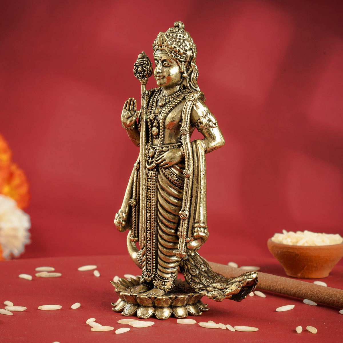 Pure Brass Murgan Murti