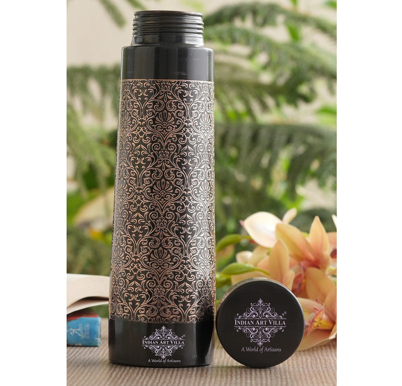 Pure Copper Water Bottle – Pyramid Shape, 900 ML